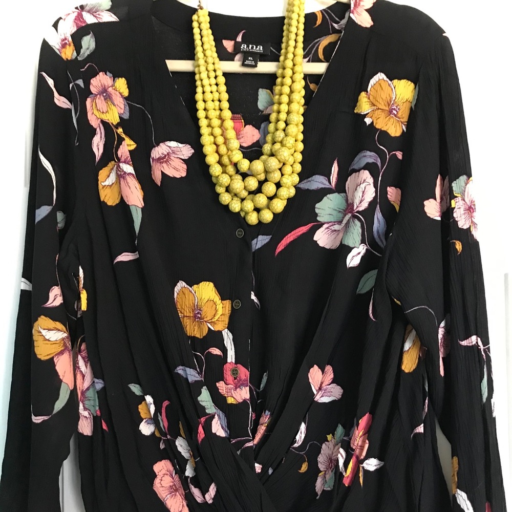 ANA women’s button up wrap style blouse